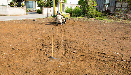 「埋設物確認・整地作業」イメージ